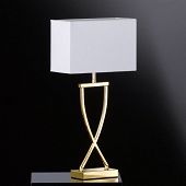 Messing Tischleuchte für den Nachttisch oder an der Couch zum guten Lesen mit Led Licht
