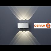 Design Wandleuchte Osram LED inside für Ausleuchtung nach oben und unten Länge 20 cm 