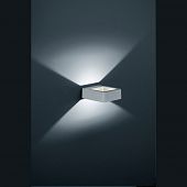 Wandlampe LED Outdoor IP54 aluminiumgrau-Bild-1