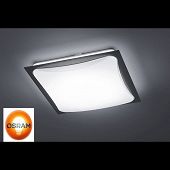 Deckenleuchte mit Osram LED - helles Licht, Rahmen schwarz