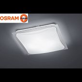 LED Deckenleuchte Osram Leuchtmittel mit silbergrauem Rahmen-Bild-1