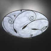 Deckenlampe aus marmoriertem Glas,Spiraldesign-Bild-1
