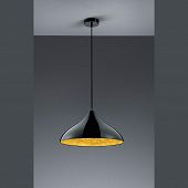 schwarze Vintage Pendellampe