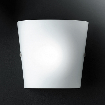 Konisch zulaufende Glaslampe als Wandleuchte mit auswechselbaren Lampen LED 