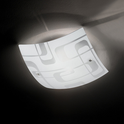 Deckenlampe mit 60er Jahre Dekor