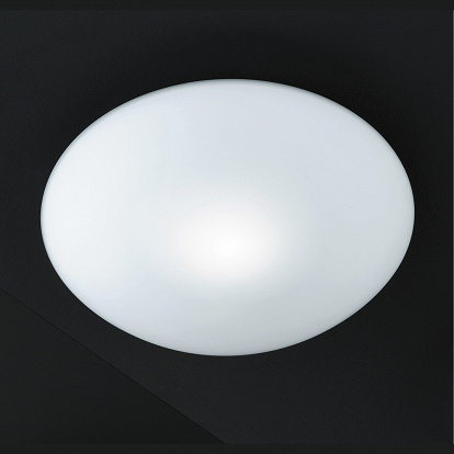 Runde Glaslampe weiss für E27 Led Lampen auch zum dimmen