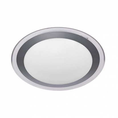 flache LED-Deckenlampe mit transparentem Ring