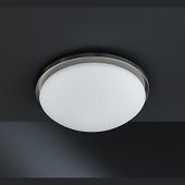 Runde Deckenlampe mit Glasschirm 28 cm-Bild-1