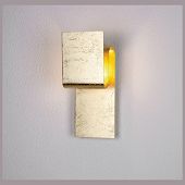 Wandlampe Escale Fold mit Blattgold belegt