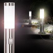 Gartenleuchte Aussen-Stehlampe mit Bewegungs-Sensor