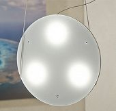 Schöne runde Hängeleuchte im Preis reduziert für gutes LED Licht über dem Esstisch