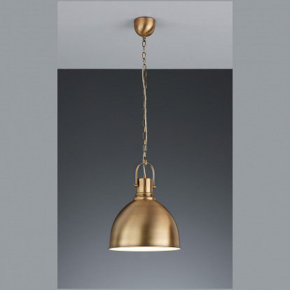 schöne Vintage-Pendelleuchte Durchmesser 31 cm in Alt Messing für E27 LED Lampen auch dimmbare 