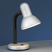 Hübsche Büro-Tischlampe, silberfarbig-Bild-1