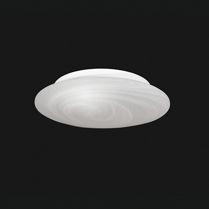 Kleine runde Deckenleuchte Glas alabaster Struktur für 1 x E14 Leuchtmittel LED auch dimmbar 