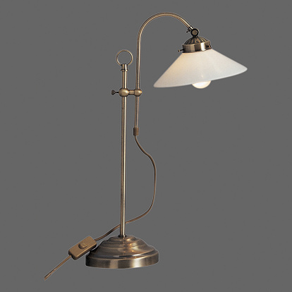 Edle Tischlampe, altmessing