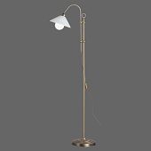 Grosse, edle Stehlampe, altmessing