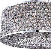 elegante LED Deckenlampe in Chrom und Kristall-Bild-2