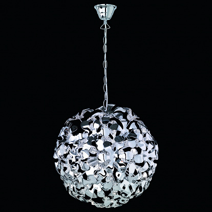 Hängeleuchte Halogen mit Blütenbehang in Acryl