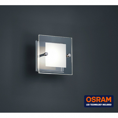 OSRAM Wandleuchte 1er LED glas/chrom