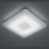 Aussergewöhnlich und elegant - die quadratische LED Deckenleuchte mit Sternenhimmel