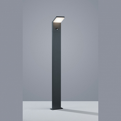 Rostfreie Aussenleuchte Wegelampe Alu Höhe 100 cm mit Sensor und Led Licht 