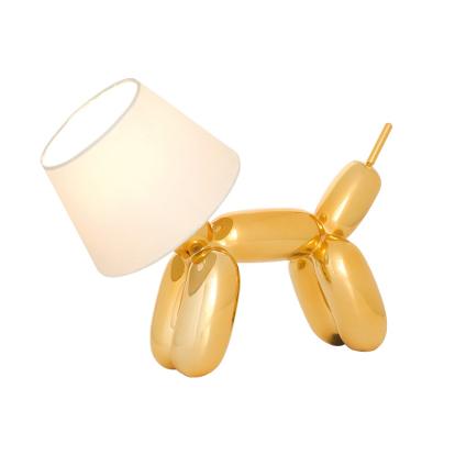DESIGNER-Tischlampe WUFF WUFF Gold