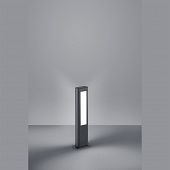 Wegeleuchte als Bodenlampe in anthrazit grau Farbe mit eingebauten LED SMD Leuchtmittel