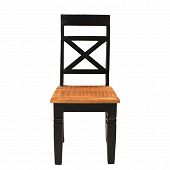 Rustikaler Stuhl in Mango Holz VE2 Stück-Bild-2