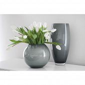 Ovale Vase aus mundgeblasenem Glas-Bild-6