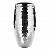 Vasen in Nickel matt und spezieller Oberfläche fürs Wohnambiente