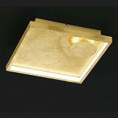 Deckenleuchte mit LED Technik in gold & quadratisch