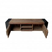 Lowboard aus Holz TV Möbel B 187 cm-Bild-6