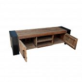 Lowboard aus Holz TV Möbel B 187 cm-Bild-5