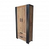 Schrank aus Holz mit zwei Schubladen Höhe 200 cm-Bild-4