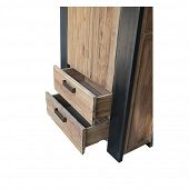 Schrank aus Holz mit zwei Schubladen Höhe 200 cm-Bild-3