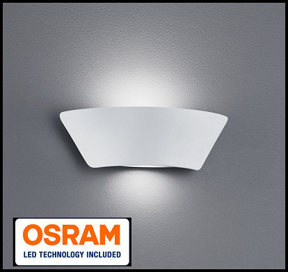 Osram Wandlampe mit Led Power Licht 24 cm Länge in schönem Design Farbe weiss 
