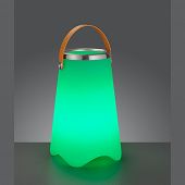 Grünes Licht Garten Tischlampe mit bluetooth Lautsprecher plus Weinkühler in einem