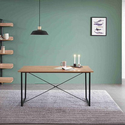 Schreibtisch minimalistisch mit Naturholzoptik Breite 140 öm für Ihr Homeoffice 