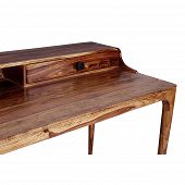 Stilvoller Schreibtisch aus Akazienholz mit Schublade