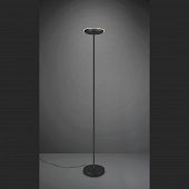 Schöner und preiswert Standfluter schwarz mit Leuchtenkopf zum Neigen und dimmbarem LED Licht