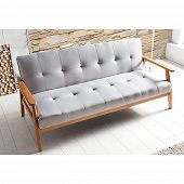 Sofa mit Schlaffunktion und Masivholzgestell