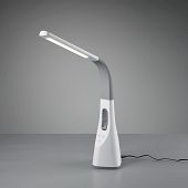 Graue Tischlampe für den Schreibtisch mit einem Ventilator zuschaltbar 