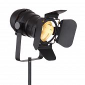 Spezieller Leuchtenkopf in schwarz der Stehlampe Fotoline für Lampen mit der Fassung E27