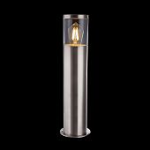 Pollerleuchte rostfrei Stahl rund für Lampen Fassung E27 Led als Gartenleuchte Terassenlampe 49 cm 
