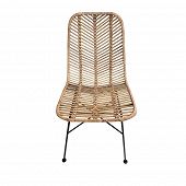 Stuhl aus Rattan in Naturfarbe