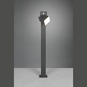 Aussenstehleuchte dunkelgrau mit schwenkbarem Leuchtenkopf und Sensormotion Technik hochwertig