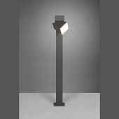 Aussenwegeleuchte Höhe 100 cm mit drehbarem Leuchtenkopf mit Led Lampen inclusive