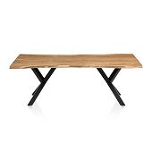 Tischgruppe für das Esszimmer mit Sitzbank 4 Stühlen und Massivholz Tisch 240 cm