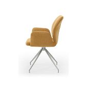 Italienisches Design für den Esszimmer Stuhl mit Armlehnen in gelb