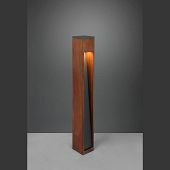 Aussenstehleuchte Gartenlampe Holzdesign Höhe 80 cm für Led Lampen